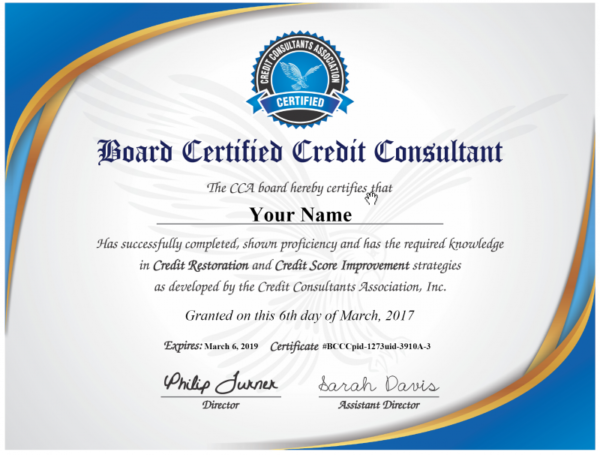 Lost BCCC Certificate